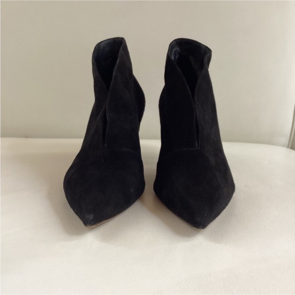 Celine Black Suede Ankle Pointed-Toes Boots By Phoebe Philo 6.5 - Picture 4 of 10